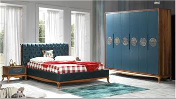 Hüma Mavi Yatak Odası